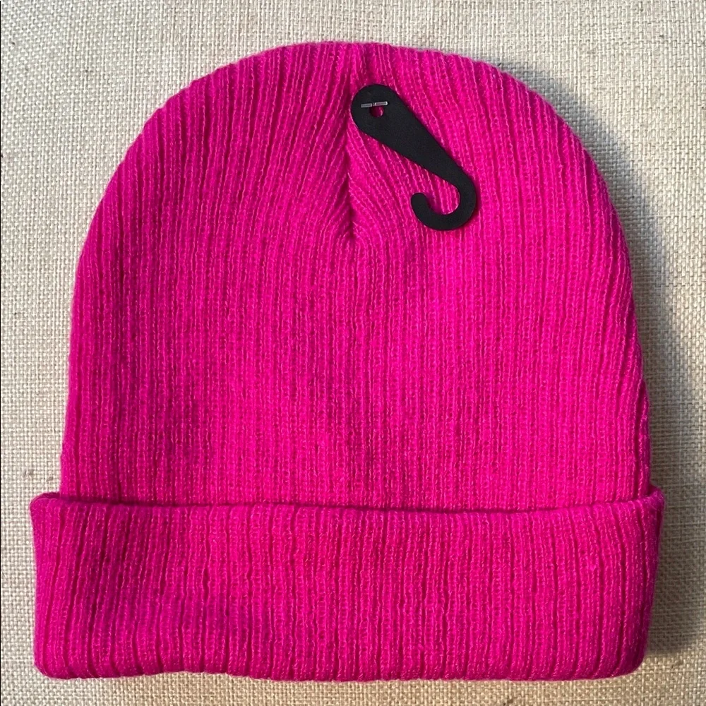 Wonder Nation Ribbed Knit Beanie-Pink